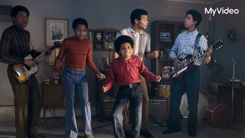 電影講述麥可傑克森從傑克森五人組（The Jackson 5）時期邁向超級巨星的旅程。（圖／台灣大哥大MyVideo提供）