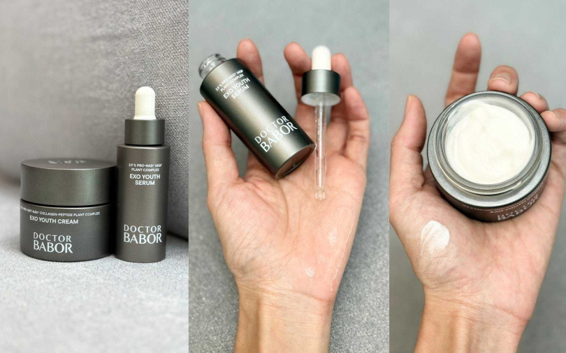 DOCTOR BABOR PRO Exo逆齡青春乳霜50ml/6,500元、DOCTOR BABOR PRO Exo逆齡青春精萃30ml/6,550元(圖/吳雅鈴攝)