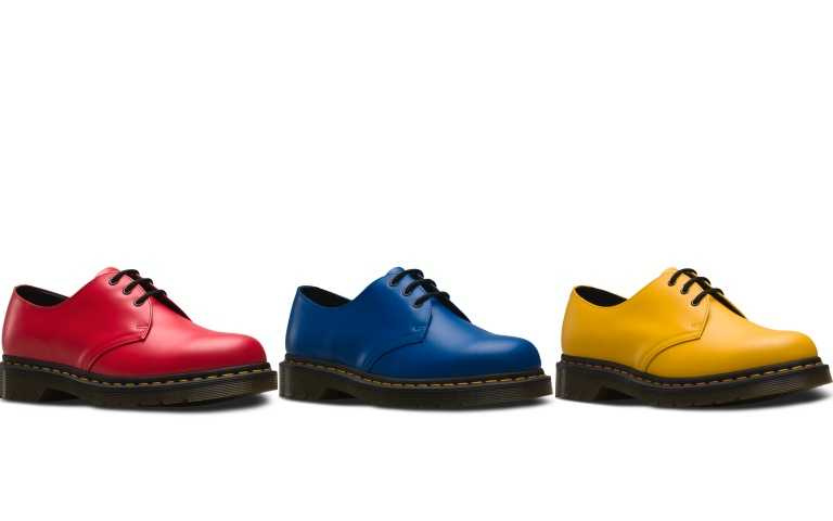Dr. Martens 亮色系3孔馬汀鞋，原價5,680元特價2,021元。（圖／品牌提供）