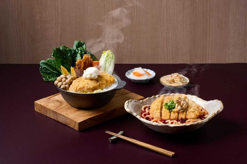 品田牧場推出2款新鍋物「北海道牛奶風豬排鍋」與「麻辣風豬排佐讚岐烏龍麵」。