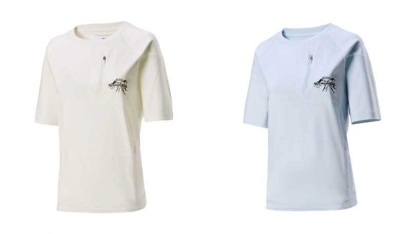 【ECCO X White Mountaineering】女士拉鍊口袋短袖T恤/4,200元(圖/ECCO提供)