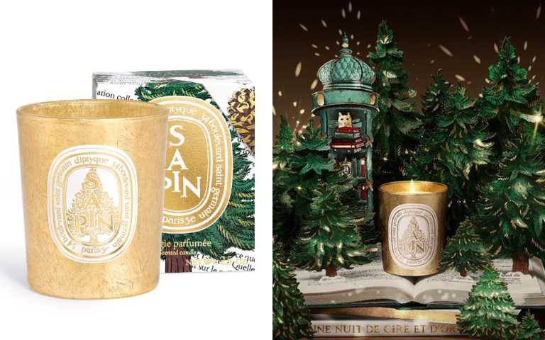 DIPTYQUE 2025聖誕限量蠟燭 冷杉190g/2,750元、70g/1,650元(圖/品牌提供)
