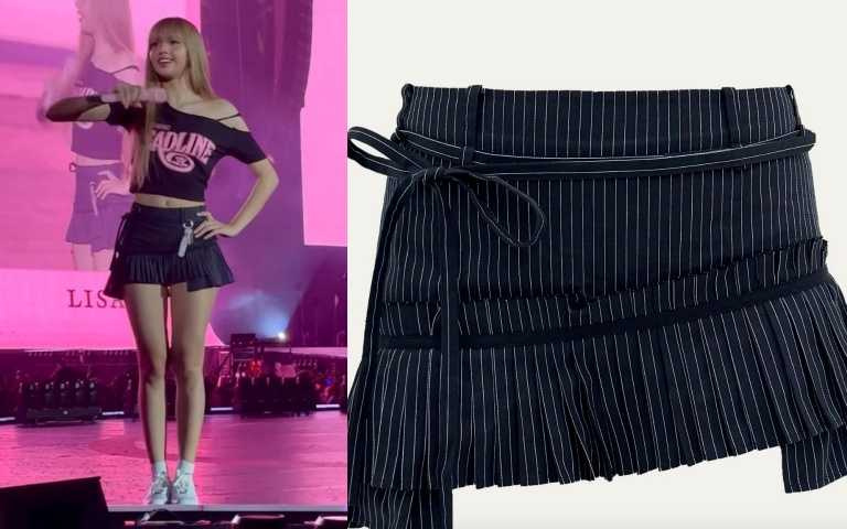 台灣品牌PCES 這款 Lace-up 百褶裙/4,500元，下周開賣！(圖/翻攝自網路影片、翻攝自品牌官網)