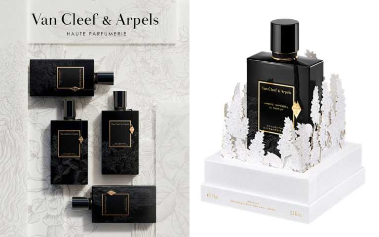 Van Cleef & Arpels 凜冬.皇家琥珀香精 75ML/9,200元、凜冬.靜謐橙花香精 75ML/9,200元、凜冬.無瑕.檀 75ML/9,200元(圖/品牌提供)