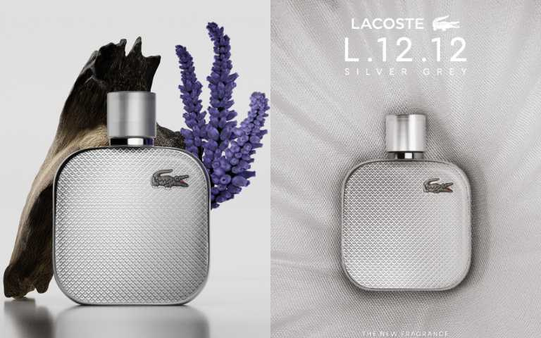 LACOSTE L.12.12經典流光銀灰淡香精100ml/3,350元、50ml/2,300元(圖/品牌提供)
