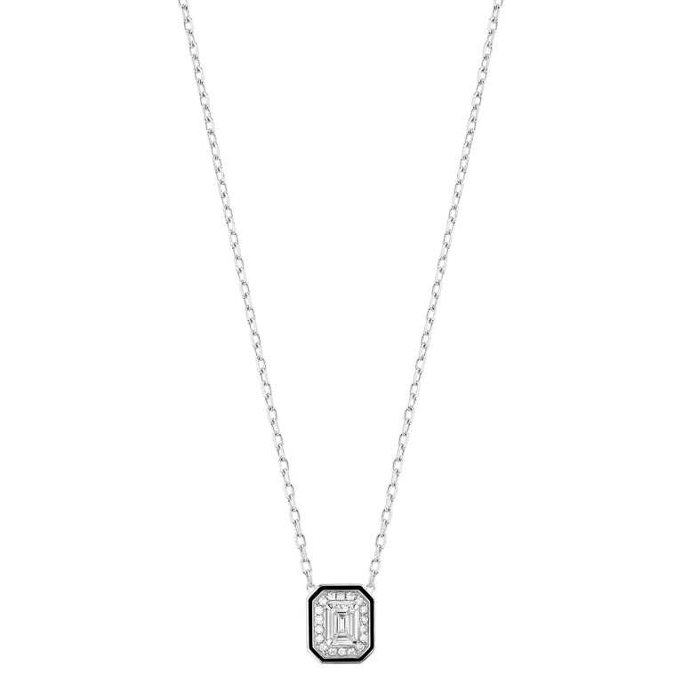 BOUCHERON「LISERÉ」系列珠寶，白金鑲鑽項鍊╱202,000元。（圖╱BOUCHERON提供）