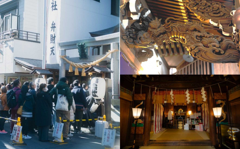 每逢新年,參拜者絡繹不絕,祈求商業興隆與開運。(©小網神社)