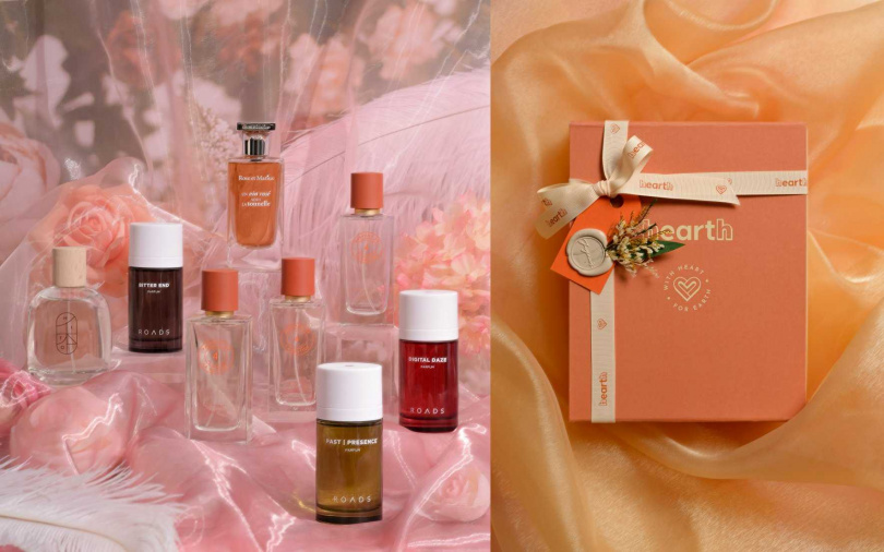 想送對方香水又不知道該怎麼挑？就交給hearth美好生活選品店吧！櫃上的四大香氛品牌不只能彼此搭配出香材可相互呼應的對香，活動期間消費滿3,800元，還有情人節限定禮盒包裝服務，透過不張揚的裝飾，傳遞戀人間滿滿的愛。（圖／品牌提供）