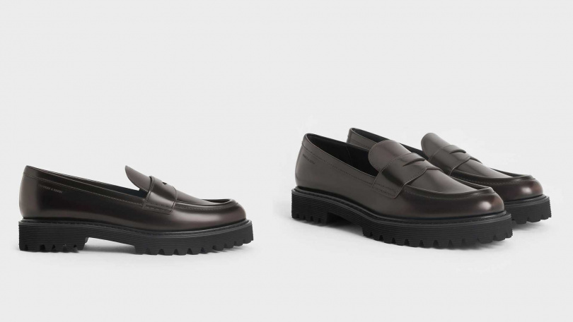 CHARLES & KEITH Kaiya 亮面樂福鞋 -深咖啡/1,990元(圖/品牌提供)