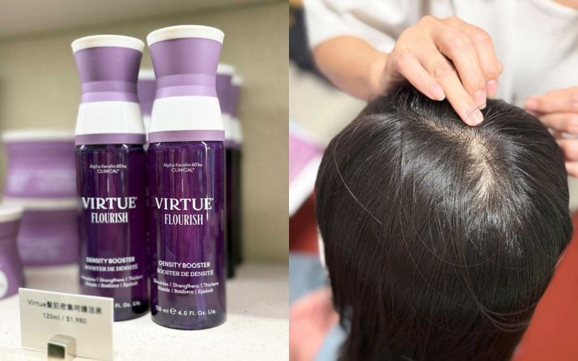 同場加映！想要更有強韌髮感？推薦先使用品牌人氣No.1的髮肌密集呵護活泉，從根本滋養頭皮，洗頭後再以澎澎乳支撐豐盈輪廓，內外同步實現完美蓬鬆髮量。（圖／吳雅鈴攝）