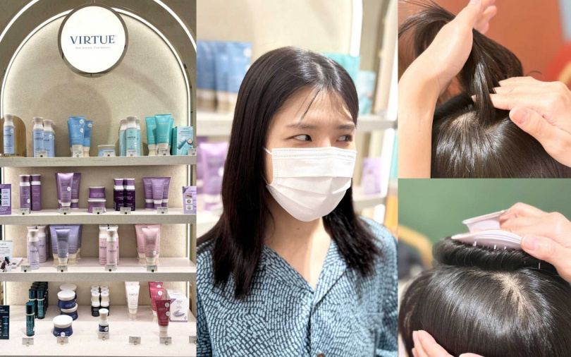 這麼棒的產品很推薦大家可以直接到hearth櫃上親身體驗！將零黏膩感的柔滑乳霜塗抹在髮根部位，接著用梳子順出髮根澎度，即使沒有用吹風機，也能有立即get蓬鬆感。（圖／吳雅鈴攝）