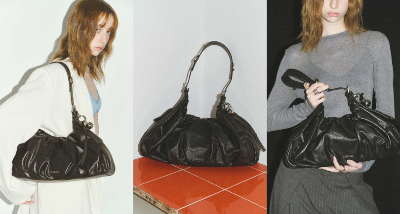 ROBINMAY 1840 抓皺肩背包(頭層皮)／3,980元（圖／品牌提供）