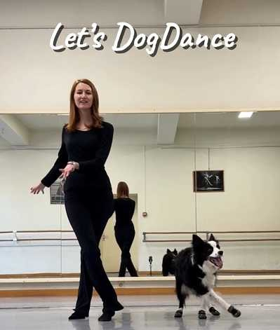 與狗共舞畫面太美，這位女子竟上過達人秀。（圖／翻攝自臉書）