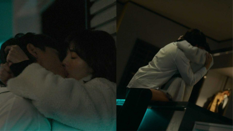 珉豪與女主角蔡秀彬有一場火辣吻戲，害羞的他不想讓媽媽看到。（圖／翻攝自Netflix）