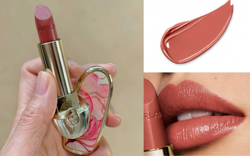 嬌蘭紅寶之吻高訂唇膏櫻之墨彩限定版彩殼/1,350元、唇膏#08/1,400元(圖/吳雅鈴攝)