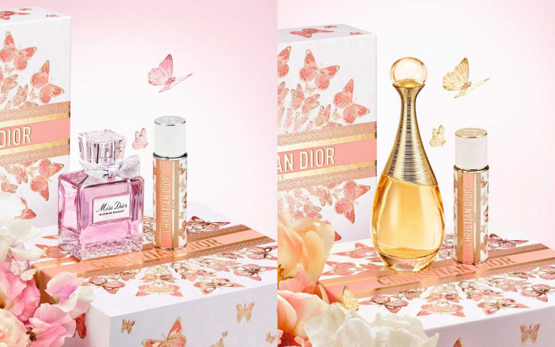 花漾迪奧淡香水隨身香水禮盒／6,500元、迪奧J'adore香氛隨身香水禮盒／8,000元（圖／品牌提供）