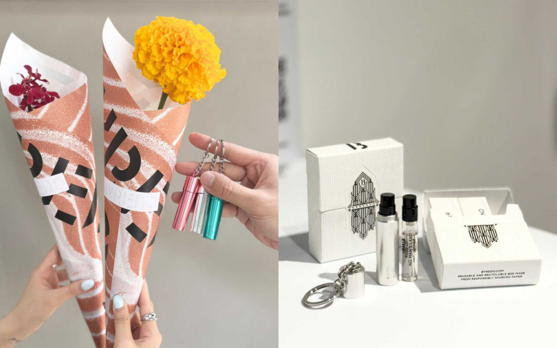 五款品牌全球最受歡迎的經典香氛，在展區也能同步體驗。（圖／吳雅鈴攝）