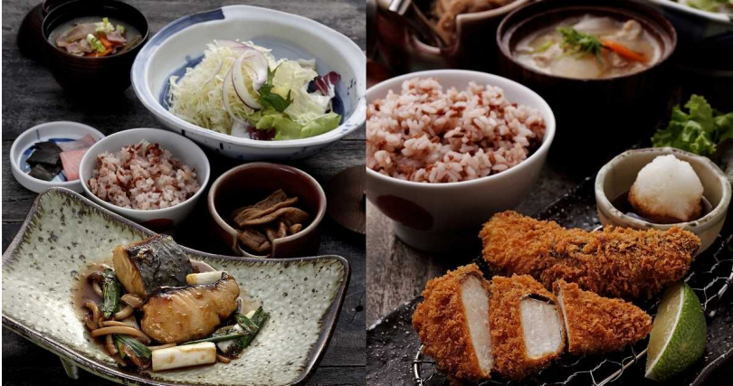 勝勢日式豬排的「醬燒土魠魚套餐」（左）及「酥炸土魠魚套餐」（各480元，圖／品牌提供）