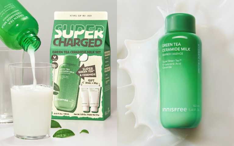 INNISFREE 綠茶神經醯胺牛奶水精華160ml/650元 (圖/品牌提供)