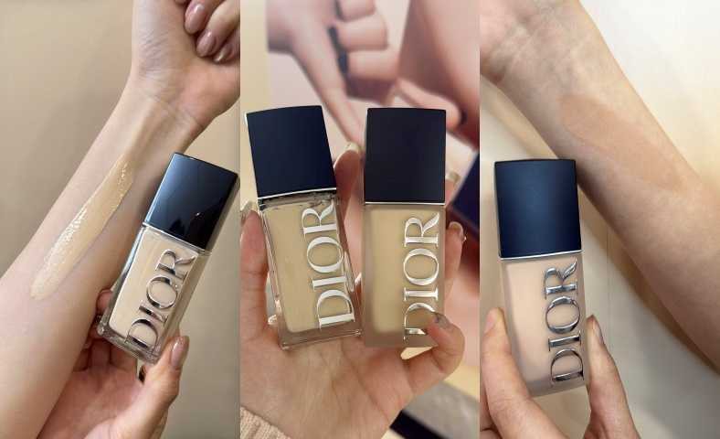 DIOR迪奧超完美持久柔光粉底液 SPF50 PA+++ 30ml / 2,700元、迪奧超完美持久柔霧粉底液 SPF25 PA+++ 30ml / 2,700元（圖／黃筱婷攝）