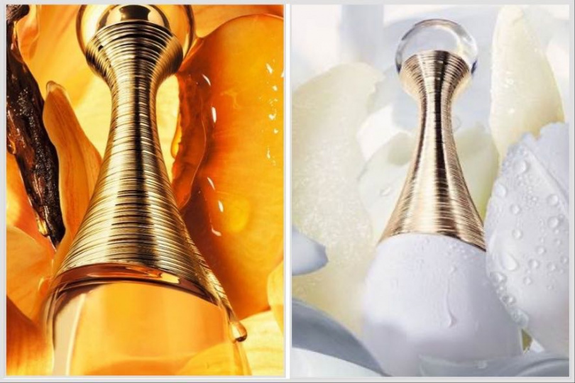 DIOR J’ADORE變身超輕量瓶！（左）DIOR J’ADORE花蘊香精35ml / 3,900元、50ml / 5,050元、100ml / 7,100元。（圖／品牌提供）