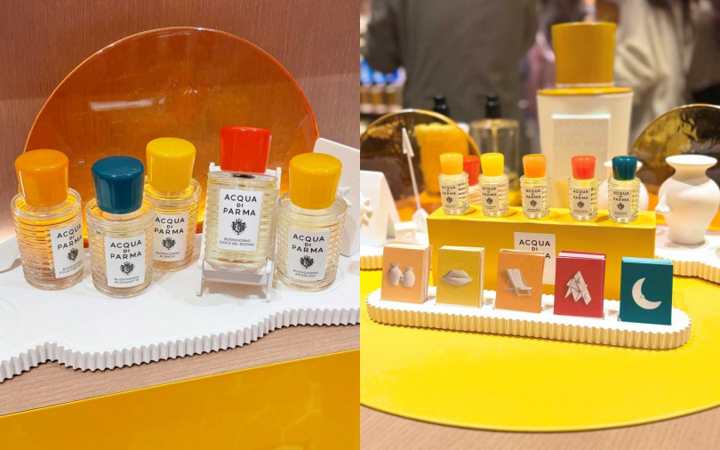 Buongiorno早安義式生活美學系列，共有五款”貼膚香”的淡香精，低調不張揚的香調特性，只有在對方靠近妳時才聞得到的自然細緻香味，讓穿戴香水的方式也能如此輕盈。（圖／吳雅鈴攝）