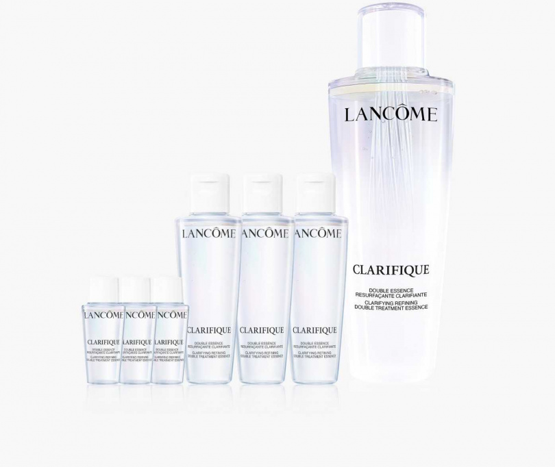 LANCOME極光水大容量發燒組(33折)：極光水430ml，優惠價4,752元；平均8.7元/ml，折後 3,752元(價值11,323元)，如果在日本買日幣¥19,250元=NT4,235元/250ml，平均16.9元/ml（圖／業者提供）