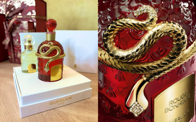 嬌蘭摯紅幸運淡香精新年金燦蜂印瓶125ml+30ml／29,500元（圖／吳雅鈴攝、品牌提供）