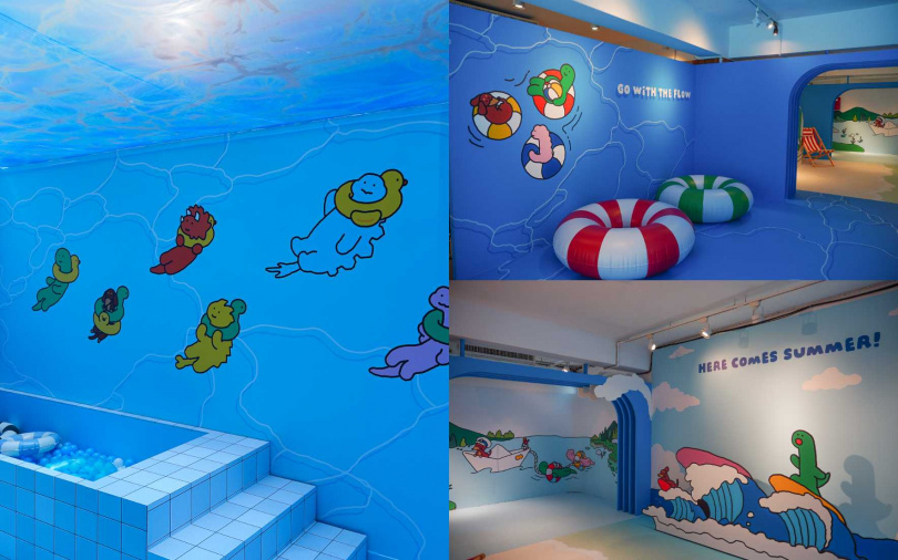 「JOGUMAN夏日漂流主題展」7月4日至7月27日於台北中山商圈PPP時尚藝文空間限時登場。（圖／業者提供）