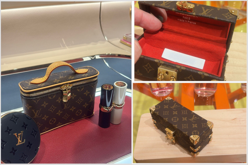 多款配件小物值得收藏，都是裝唇膏的最時髦皮件。（圖／黃筱婷攝）