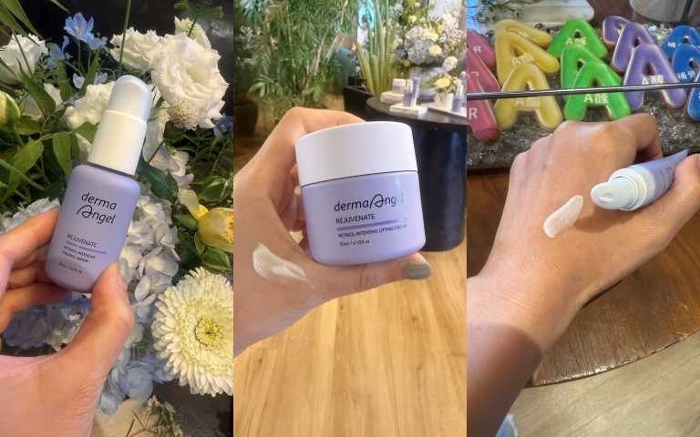 護妍天使 1%緊緻撫紋A醇微晶精華 30ml / 1,280元、護妍天使0.5%緊緻彈力A醇乳霜 50ml / 1,180元、護妍天使0.3%緊緻撫紋A醇亮眼霜 20ml / 980元（圖／品牌提供）