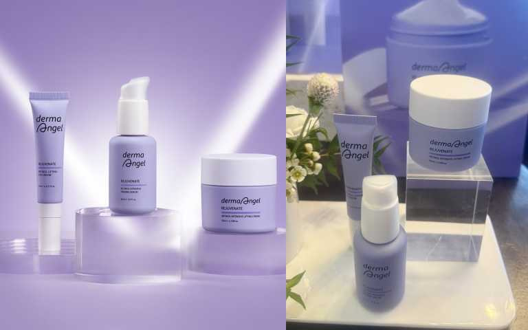 護妍天使全系列品項： 1%緊緻撫紋A醇微晶精華 30ml / 1,280元、0.5%緊緻彈力A醇乳霜 50ml / 1,180元、0.3%緊緻撫紋A醇亮眼霜 20ml / 980元（圖／品牌提供）