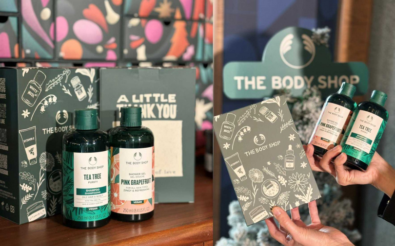 凡捐款或資助基金會滿3,600元的善心民眾，都有機會獲得這款The Body Shop特別製作的限量聖誕禮盒。（圖／吳雅鈴攝）