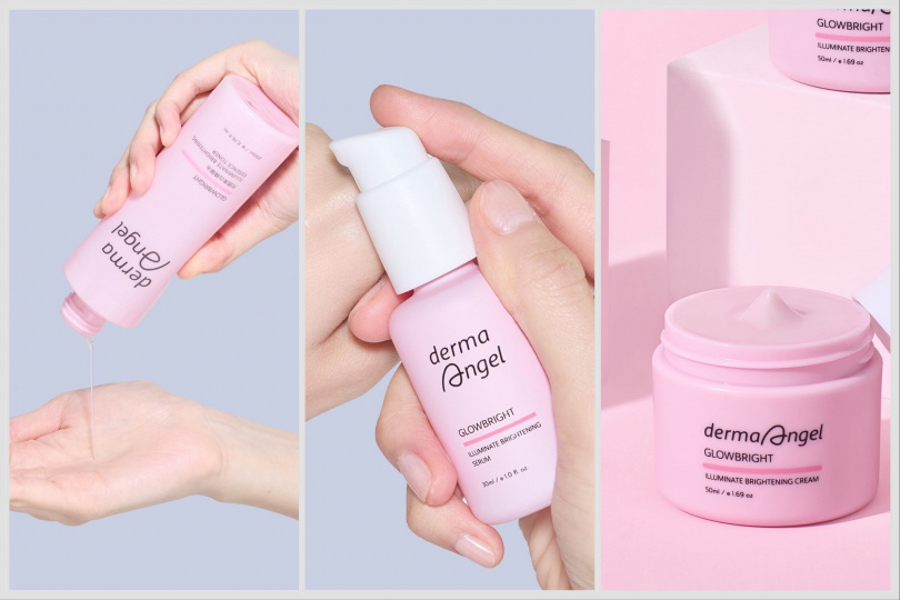 護妍天使 肌光淨白光透美白精華水 150ml 、護妍天使 肌光淨白光透美白淡斑精華 30ml / 、護妍天使 肌光淨白光透美白亮膚霜 50ml / （圖／品牌提供）