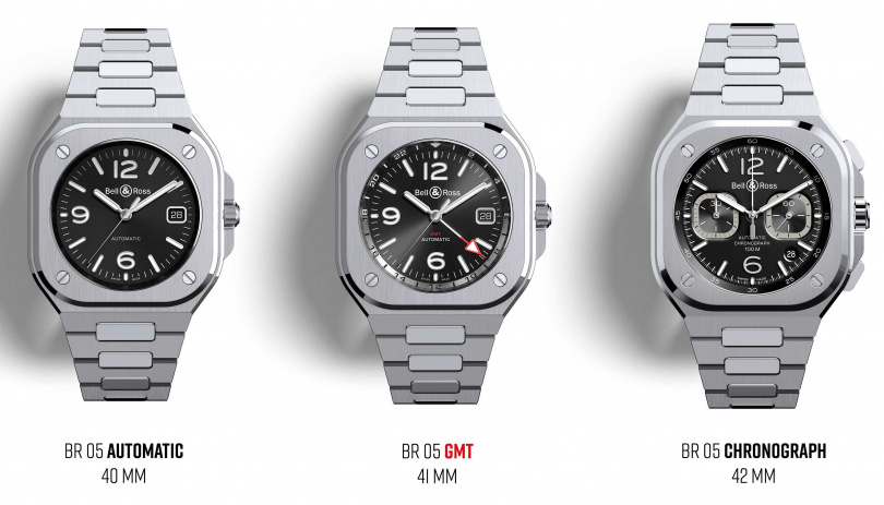 Bell & Ross「BR 05」系列加添全新GMT兩地時間腕錶，讓錶迷的選擇更多元且完整。（圖╱Bell & Ross提供）