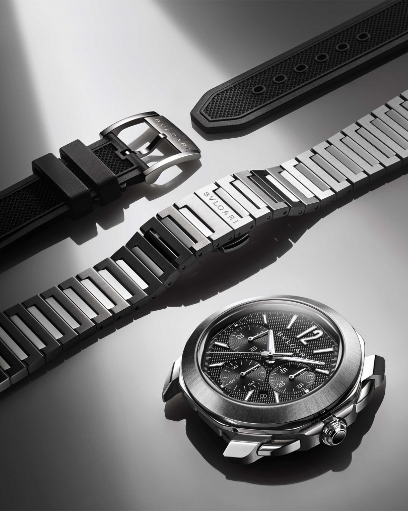 BVLGARI OCTO ROMA CHRONOGRAPH 計時腕錶（圖／品牌提供）