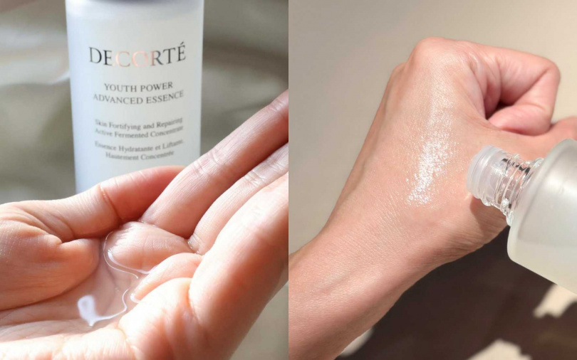 如水狀般精華液的柔和質地，能迅速滲透至角質層深處，長時間保濕潤澤肌膚。（圖／吳雅鈴攝）