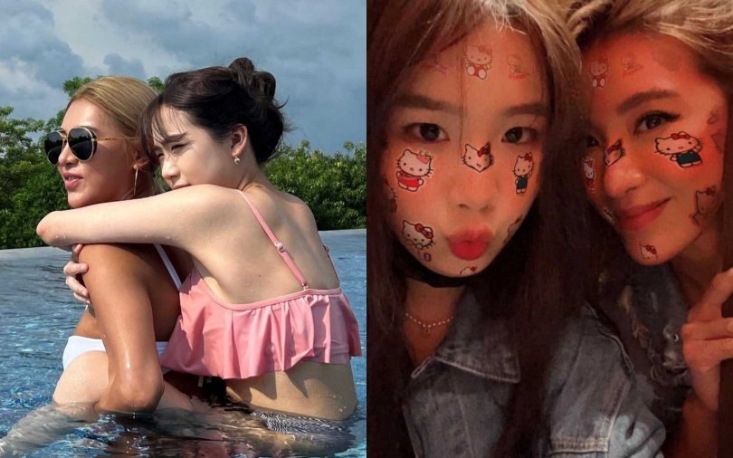 小禎跟Emma不只會分享生活大小事,連自己愛用的保養好物也不忘一起推坑給女兒。(圖/取自小禎IG)