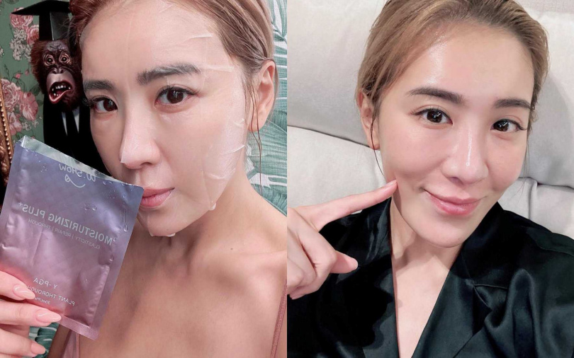 W.SHOW的全效面膜真的是小禎十年來的最愛!不只家裡敷、工作前敷,就連出國玩也都要隨時帶著它。(圖/取自小禎IG)