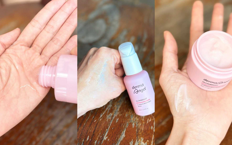 護妍天使光透美白精華水200ml／590元、光透美白淡斑精華30ml／790元、光透美白亮膚霜50ml／690元（圖／吳雅鈴攝）