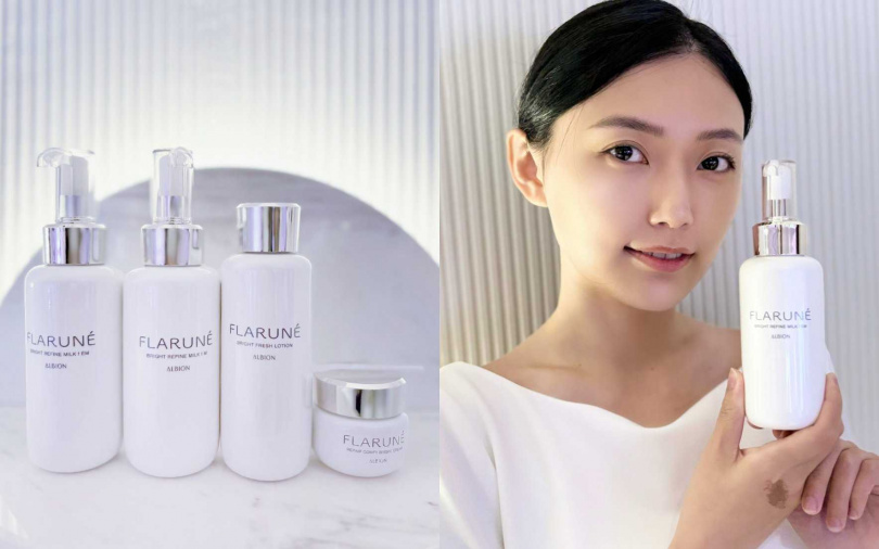 即將於3/17全新上市的FLARUNÉ「隨肌所選淨透系列」,可改善對於春夏環境壓力所引發的肌膚困擾。(圖/吳雅鈴攝)
