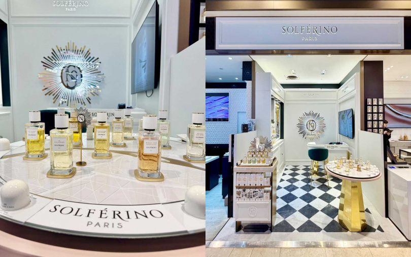 擺放於沉浸式地圖尋香桌的10款中性淡香精,邀請香氛愛好者一秒置身浪漫花都,感受凝刻巴黎經典印象的魅力香氣。(圖/品牌提供)