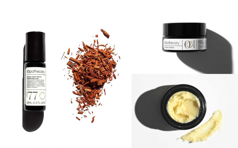 ilapothecary # No.0植煉香草菁唇膏15g／880元、No.77恣在玫瑰檀木精油滾珠10ml／1,380元（圖／品牌提供）