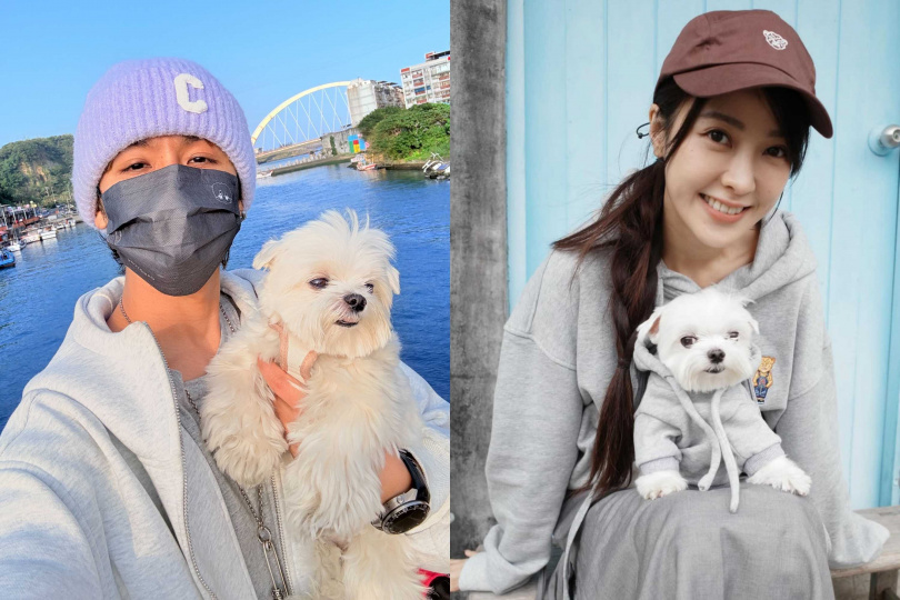 雖然小柱比較黏老婆大元,但鼓鼓不會因此吃醋。(圖/相信音樂提供、翻攝自大元IG)