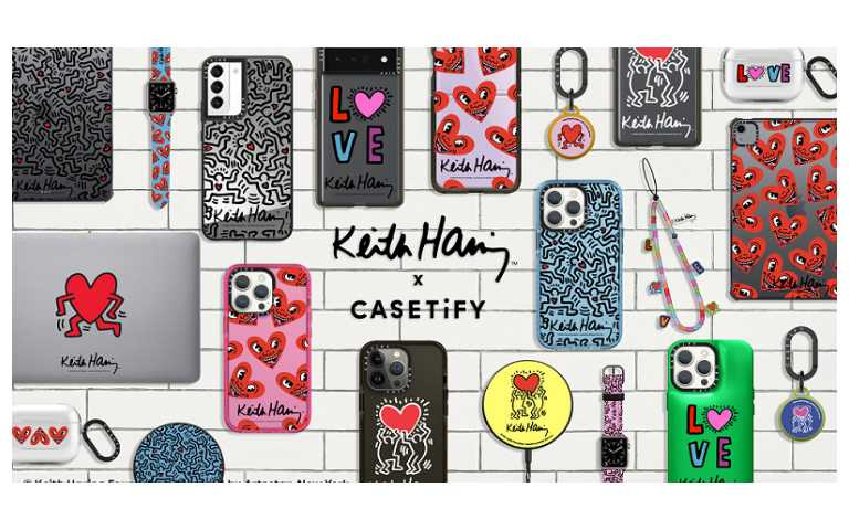  CASETiFY 宣布推出 Keith Haring 首個聯名系列，為生活注入愛與正能量（圖／CASETiFY提供）