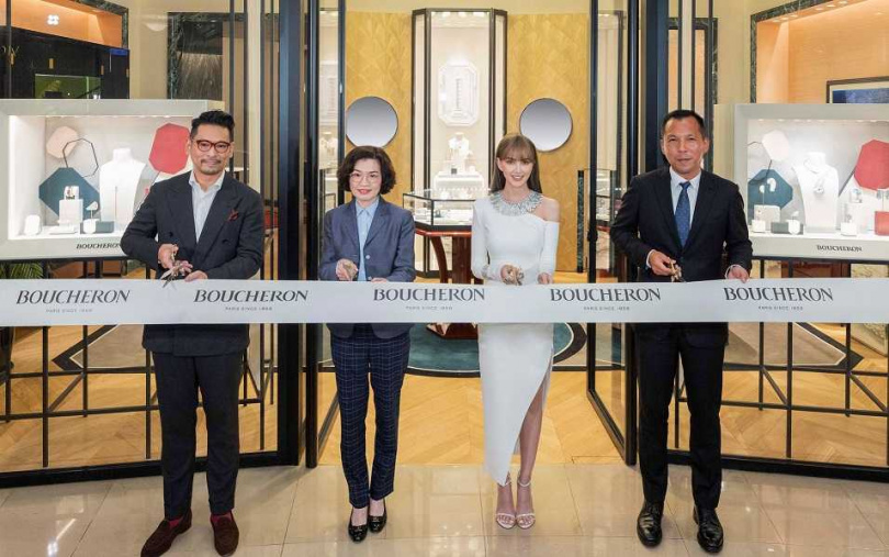 法國高級珠寶世家Boucheron寶詩龍位於台北精品指標性一級戰區的台北 101 精品店，於9月19日在品牌大使昆凌親臨下正式開幕。（圖／品牌提供）