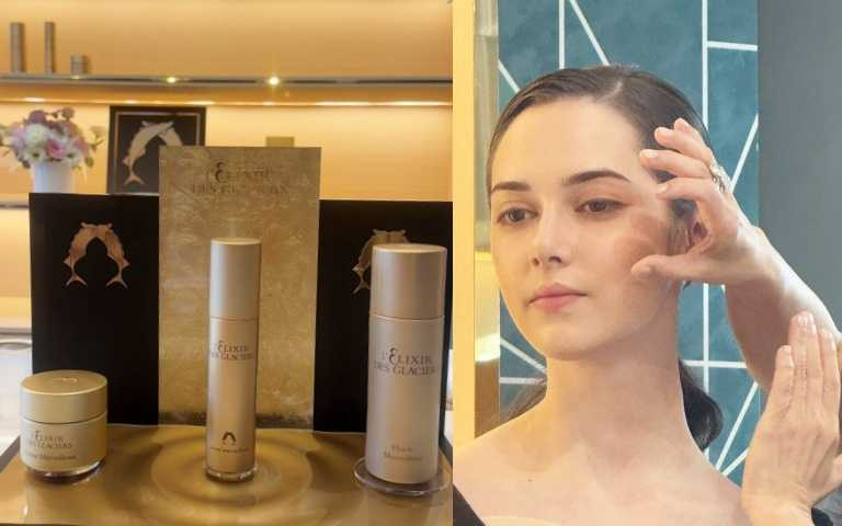 Valmont屹麗鎏金系列三品項一起使用更有感。(圖/黃筱婷攝)