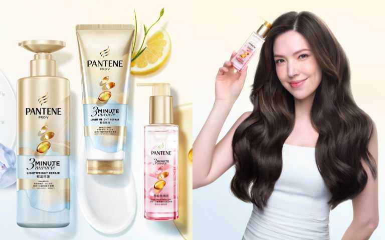 潘婷全新「3秒奇蹟髮油」連許瑋甯第一次使用時,都忍不住驚呼它的水感與瞬吸效果,香味更是她平時最愛的玫瑰香,也因此成爲她與專業造型師後臺的必備之選!(圖/品牌提供)