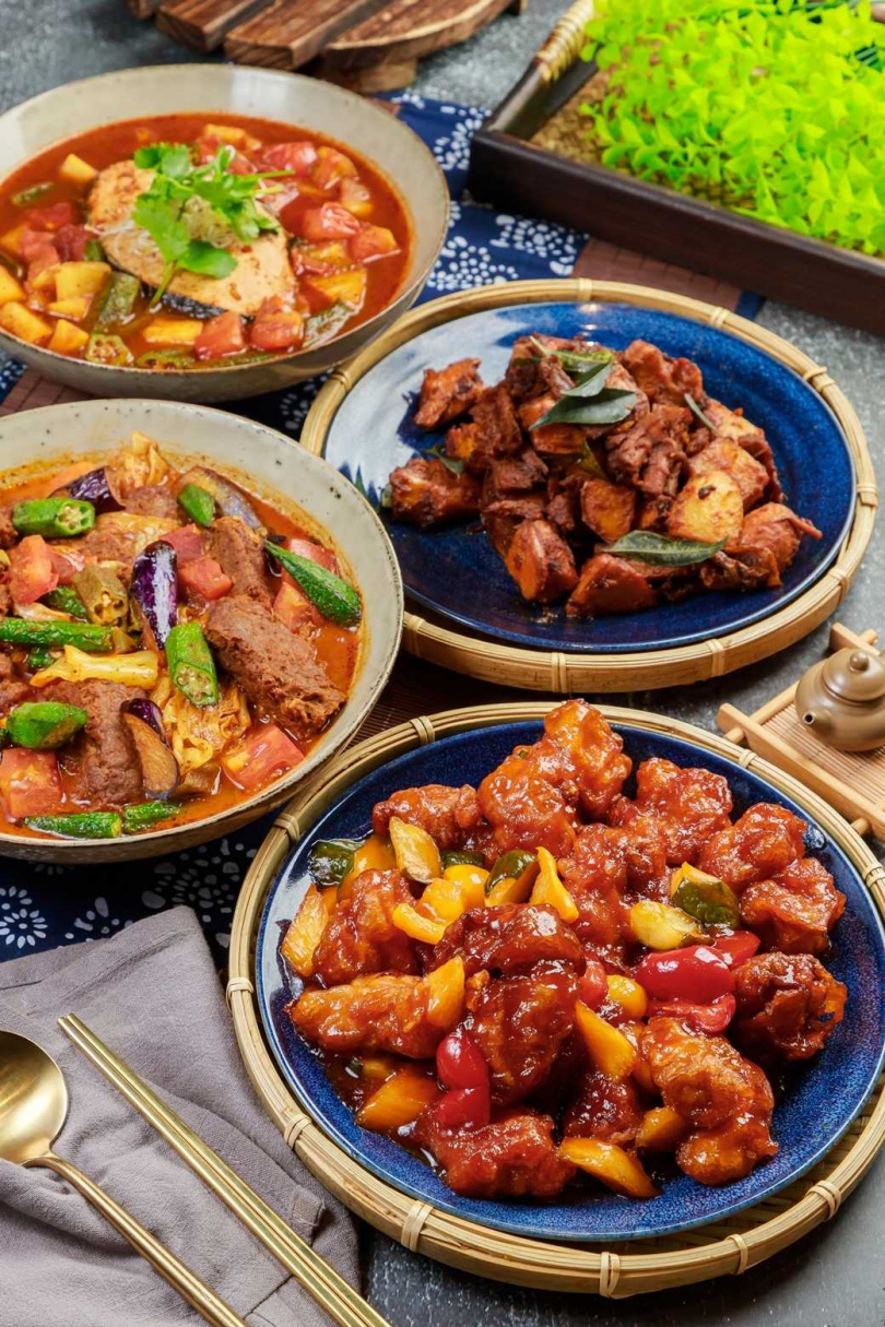 寶林茶室提供各式馬來西亞素食料理，透過大馬獨有的特殊調味及多樣化的食材組合將素食料理玩出新花樣，讓每一口都是驚喜，連葷食者也愛不釋手。