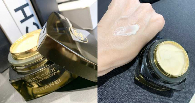 香奈兒奢華極萃肽金乳霜／23,000元  擦塗後會在肌膚形成一層不油不膩的潤澤薄膜。（圖／吳雅鈴攝）